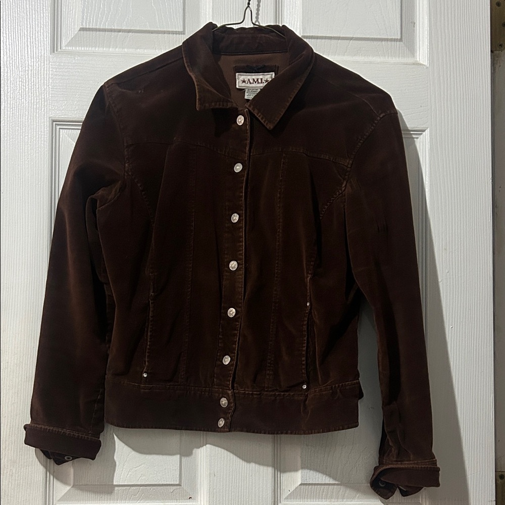 MaxMara Dark Brown Jean Jacket